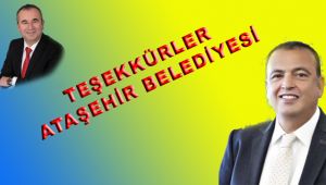 Teşekkürler Ataşehir Belediyesi