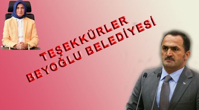 Teşekkürler Beyoğlu Belediyesi