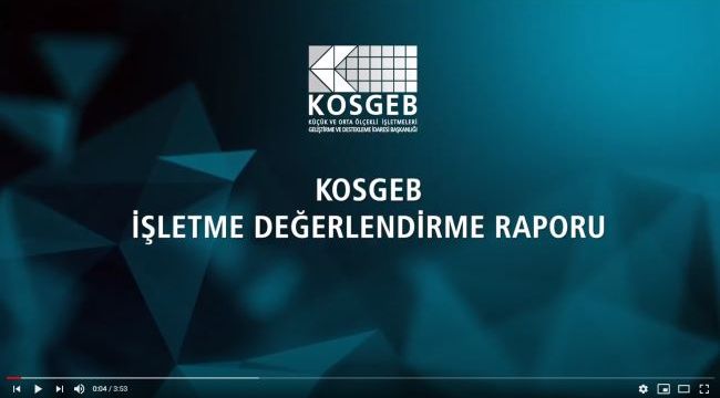 KOSGEB İşletme Değerlendirme Raporu