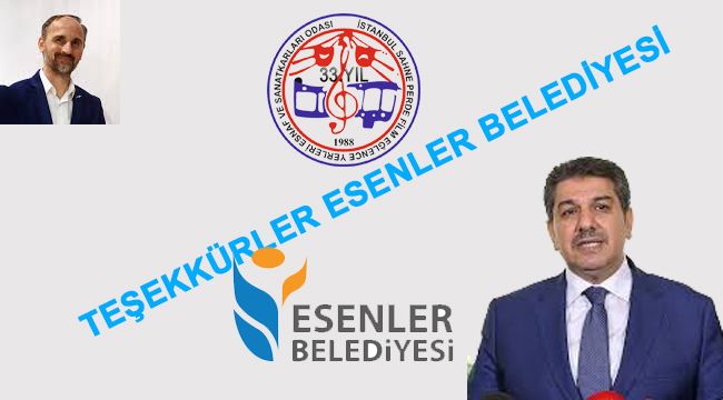 Teşekkürler Esenler Belediyesi