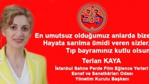 Başkanımızdan Tıp Bayramı Kutlaması