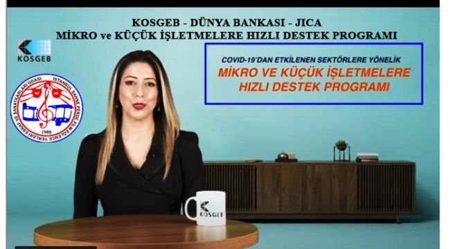 KOSGEB - DÜNYA BANKASI - JICA MİKRO ve KÜÇÜK İŞLETMELERE HIZLI DESTEK PROGRAMI