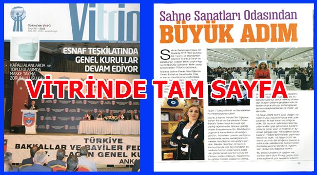 VİTRİNDE TAM SAYFA