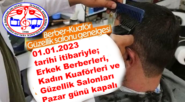 Erkek Berberleri, Kadın Kuaförleri ve Güzellik Salonları Çalışma Saatlerinin Belirlenmesi Hakkında